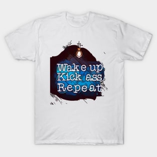 Runner , Wake up, kick, repeat motivation T-Shirt